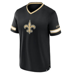 New Orleans Saints Stripe Stacking T-Shirt - Black - Fanatics
