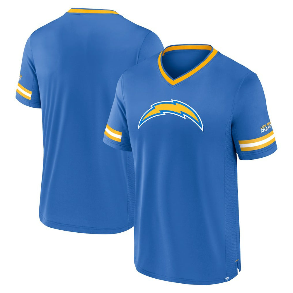 Los Angeles Chargers Stripe Stacking T-Shirt - Powder Blue - Fanatics