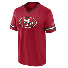 San Francisco 49ers Stripe Stacking T-Shirt - Scarlet - Fanatics