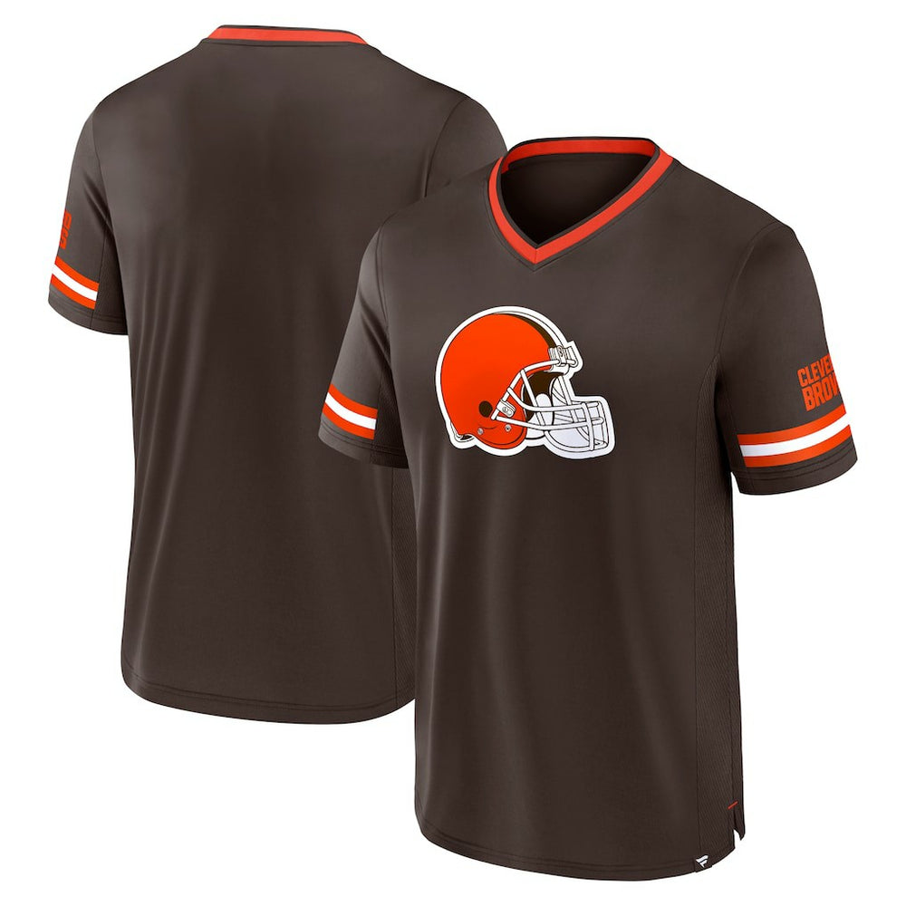 Cleveland Browns Stripe Stacking T-Shirt - Brown - Fanatics
