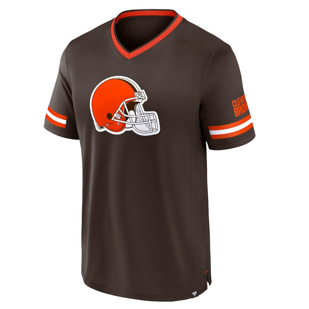 Cleveland Browns Stripe Stacking T-Shirt - Brown - Fanatics