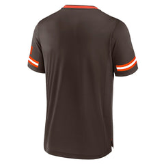 Cleveland Browns Stripe Stacking T-Shirt - Brown - Fanatics