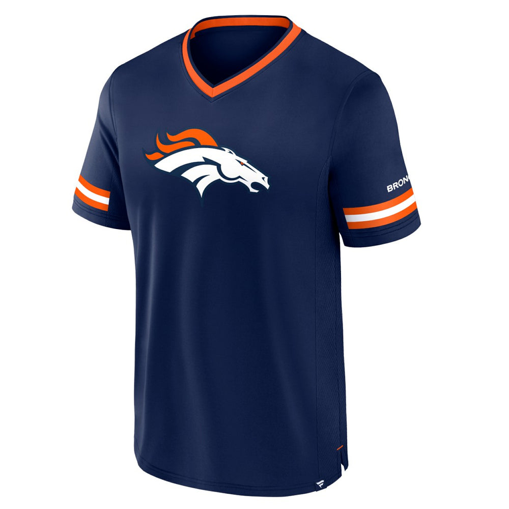 Denver Broncos Stripe Stacking T-Shirt - Navy - Fanatics
