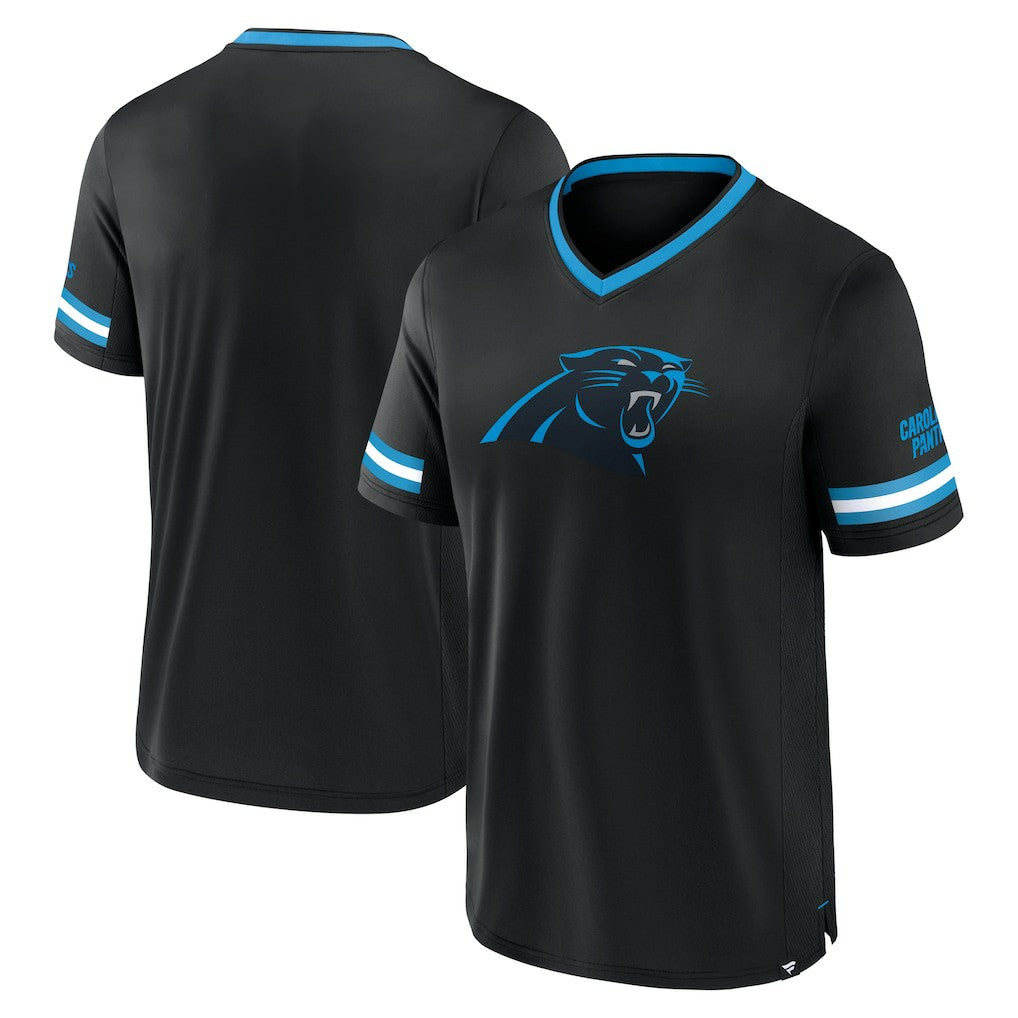 Carolina Panthers Stripe Stacking T-Shirt - Black - Fanatics