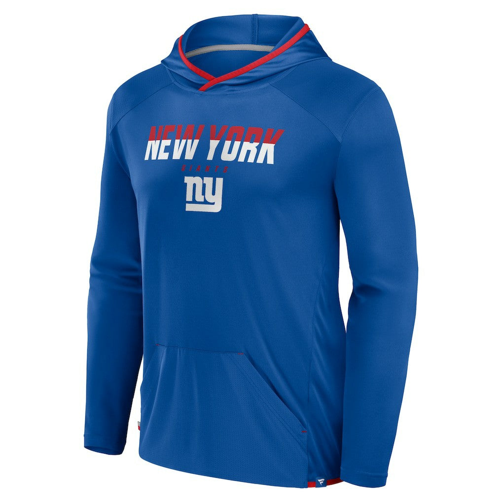 New York Giants Transitional Defender Hoodie Long Sleeve T-Shirt - Royal - Fanatics