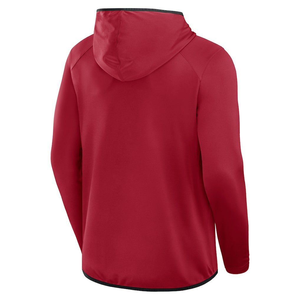 San Francisco 49ers Transitional Defender Hoodie Long Sleeve T-Shirt - Scarlet - Fanatics