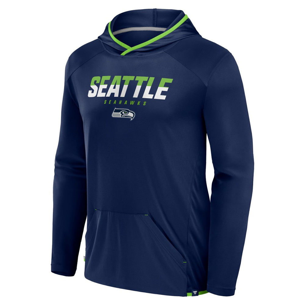 Seattle Seahawks Transitional Defender Hoodie Long Sleeve T-Shirt - College Navy - Fanatics