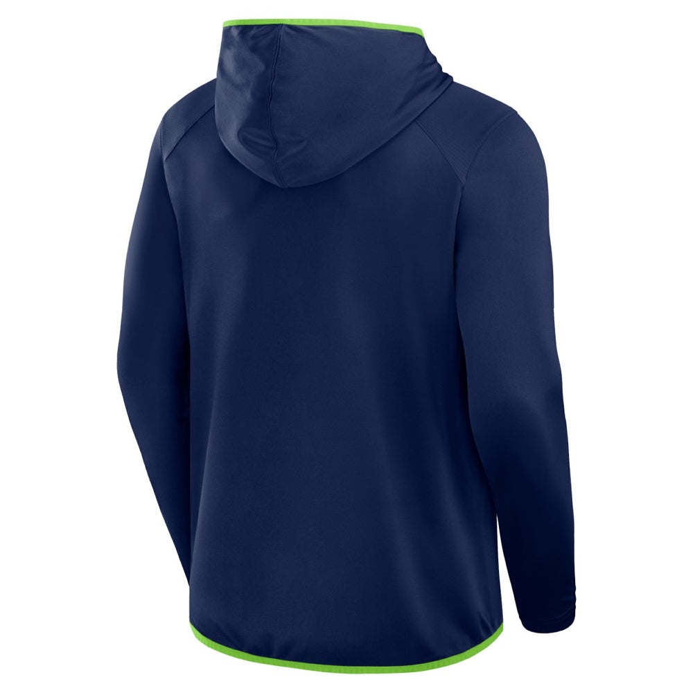 Seattle Seahawks Transitional Defender Hoodie Long Sleeve T-Shirt - College Navy - Fanatics