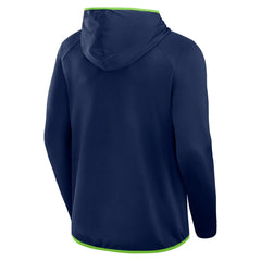 Seattle Seahawks Transitional Defender Hoodie Long Sleeve T-Shirt - College Navy - Fanatics