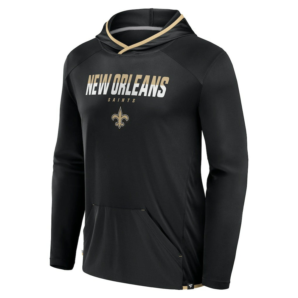 New Orleans Saints Transitional Defender Hoodie Long Sleeve T-Shirt - Black - Fanatics