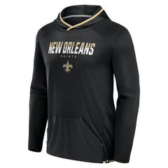 New Orleans Saints Transitional Defender Hoodie Long Sleeve T-Shirt - Black - Fanatics
