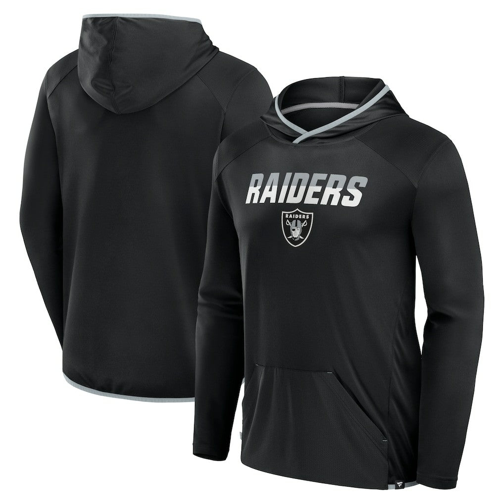 Las Vegas Raiders Transitional Defender Hoodie Long Sleeve T-Shirt - Black - Fanatics
