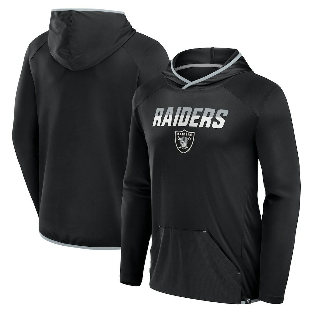 Las Vegas Raiders Transitional Defender Hoodie Long Sleeve T-Shirt - Black - Fanatics
