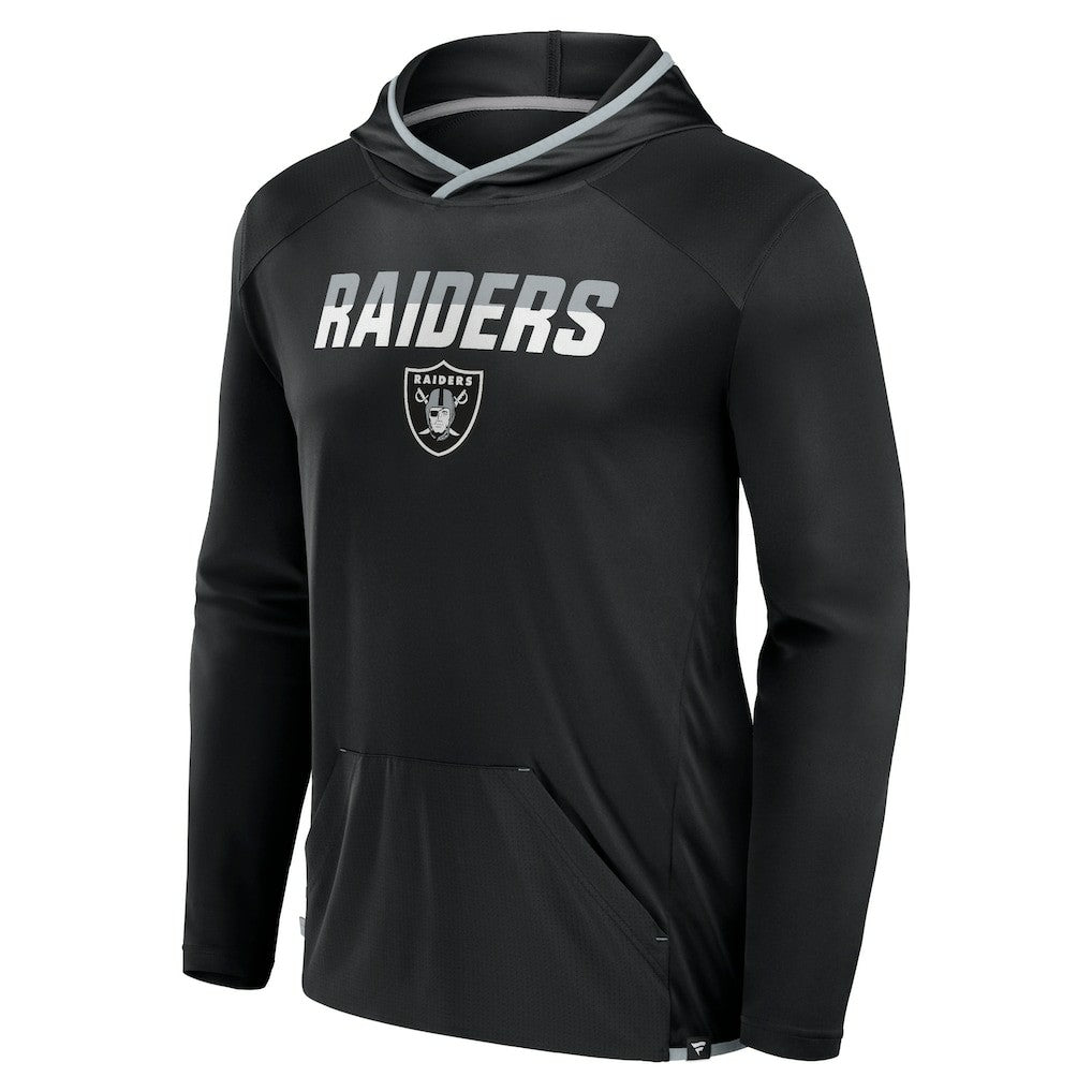 Las Vegas Raiders Transitional Defender Hoodie Long Sleeve T-Shirt - Black - Fanatics