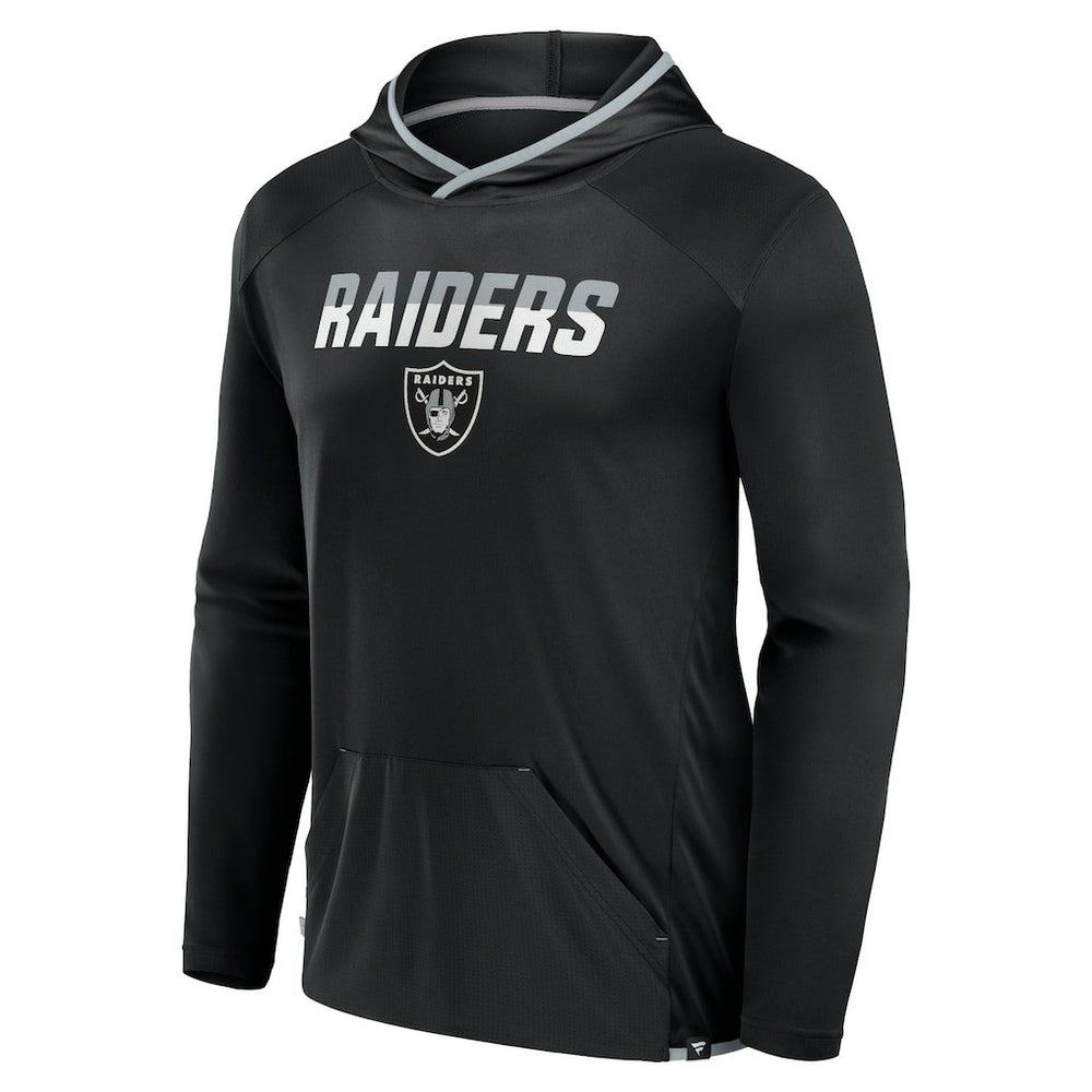 Las Vegas Raiders Transitional Defender Hoodie Long Sleeve T-Shirt - Black - Fanatics