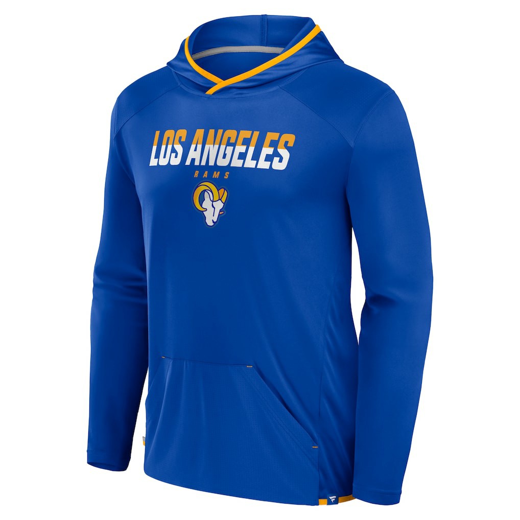 Los Angeles Rams Transitional Defender Hoodie Long Sleeve T-Shirt - Royal - Fanatics