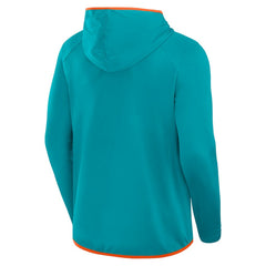 Miami Dolphins Transitional Defender Hoodie Long Sleeve T-Shirt - Aqua - Fanatics