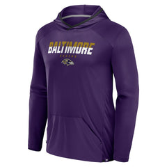 Baltimore Ravens Transitional Defender Hoodie Long Sleeve T-Shirt - Purple - Fanatics
