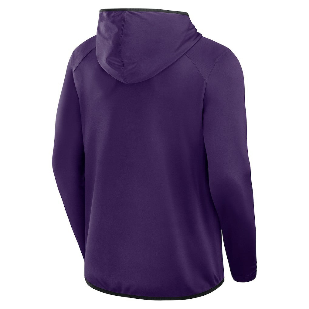 Baltimore Ravens Transitional Defender Hoodie Long Sleeve T-Shirt - Purple - Fanatics