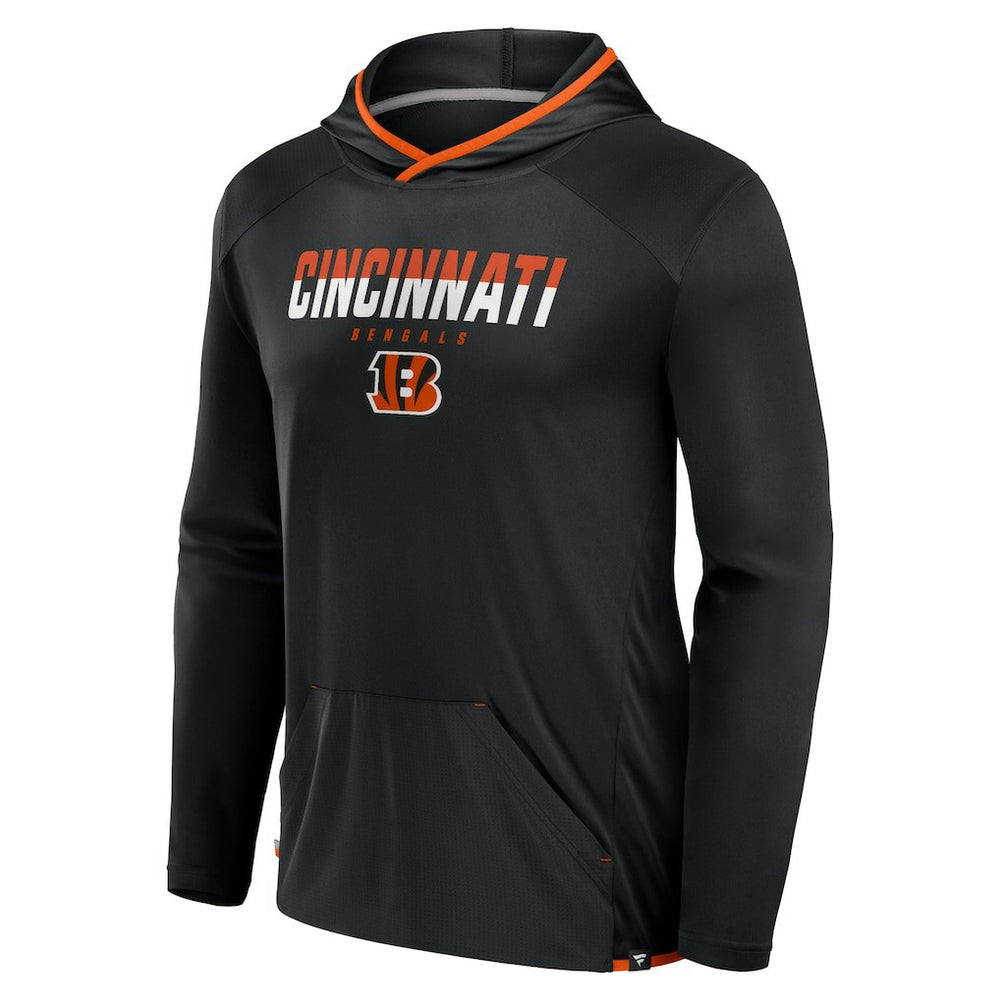 Cincinnati Bengals Transitional Defender Hoodie Long Sleeve T-Shirt - Black - Fanatics