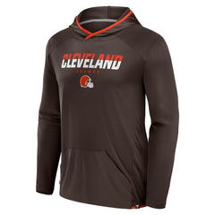 Cleveland Browns Transitional Defender Hoodie Long Sleeve T-Shirt - Brown - Fanatics