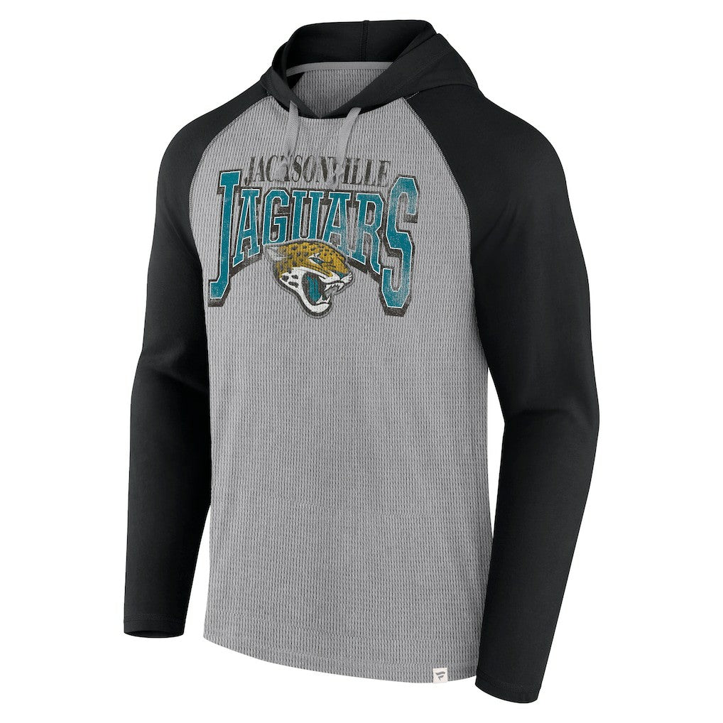 Jacksonville Jaguars Under Center Long Sleeve Hoodie T-Shirt - Gray/Black - Fanatics