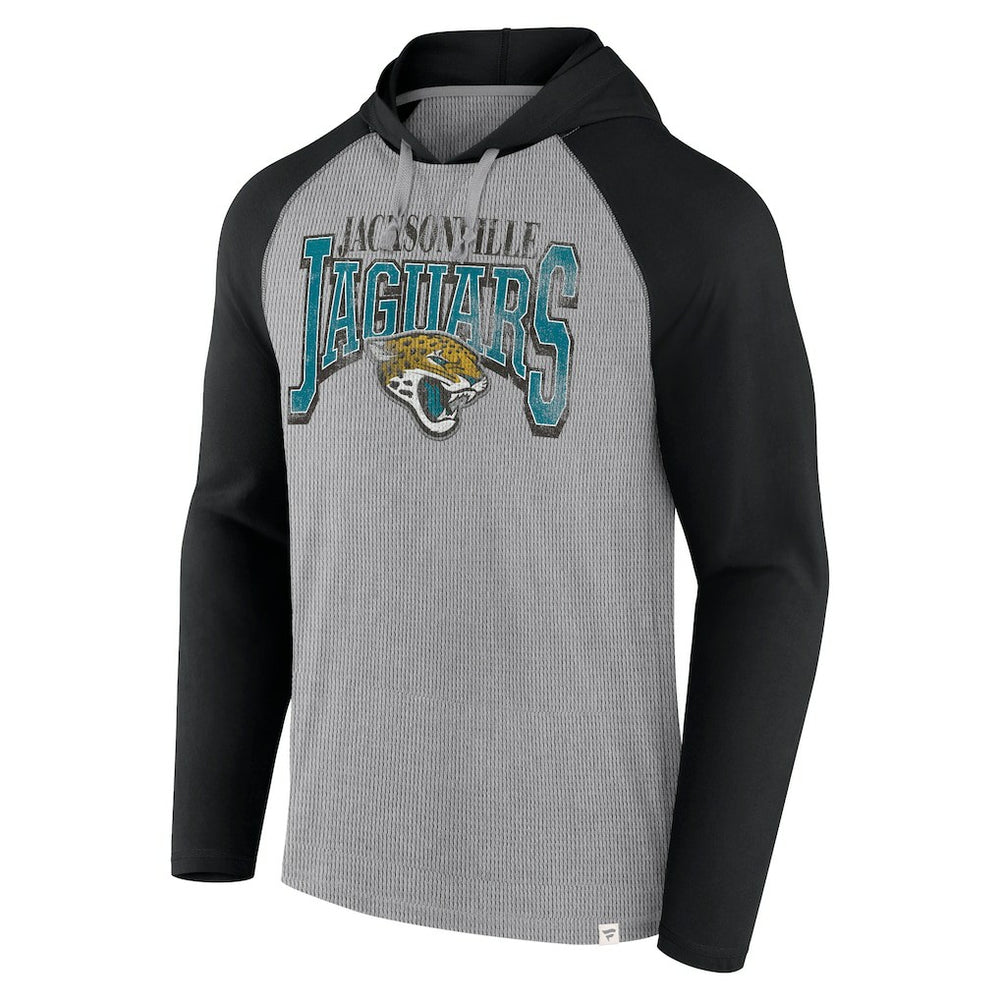 Jacksonville Jaguars Under Center Long Sleeve Hoodie T-Shirt - Gray/Black - Fanatics
