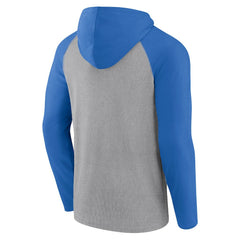 Los Angeles Chargers Under Center Long Sleeve Hoodie T-Shirt - Gray/Powder Blue - Fanatics