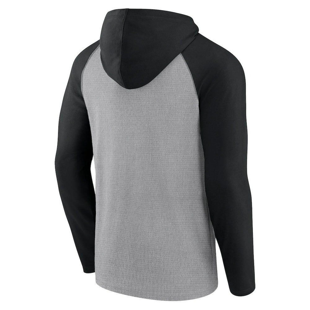 New Orleans Saints Under Center Long Sleeve Hoodie T-Shirt - Gray/Black - Fanatics