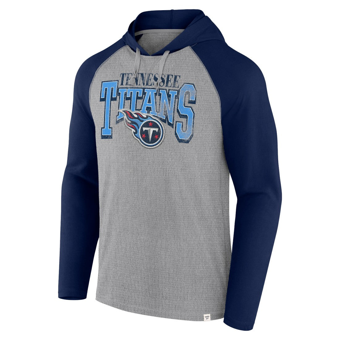 Tennessee Titans Under Center Long Sleeve Hoodie T-Shirt - Gray/Navy - Fanatics