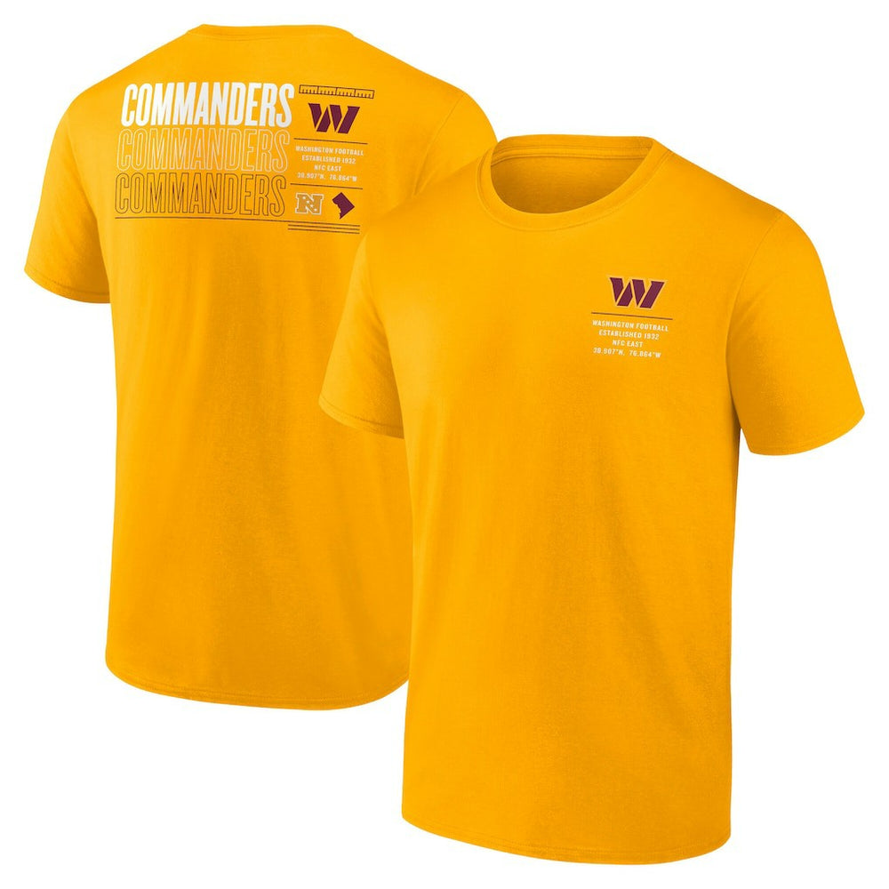 Washington Commanders Repeat Stats T-Shirt - Gold - Fanatics