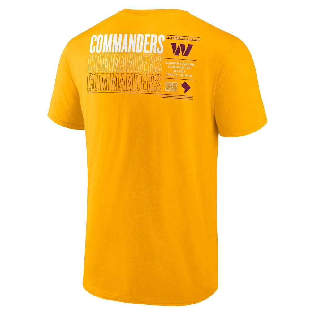 Washington Commanders Repeat Stats T-Shirt - Gold - Fanatics