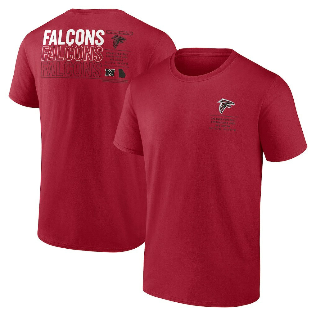 Atlanta Falcons Repeat Stats T-Shirt - Red - Fanatics