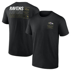 Baltimore Ravens Repeat Stats T-Shirt - Black - Fanatics