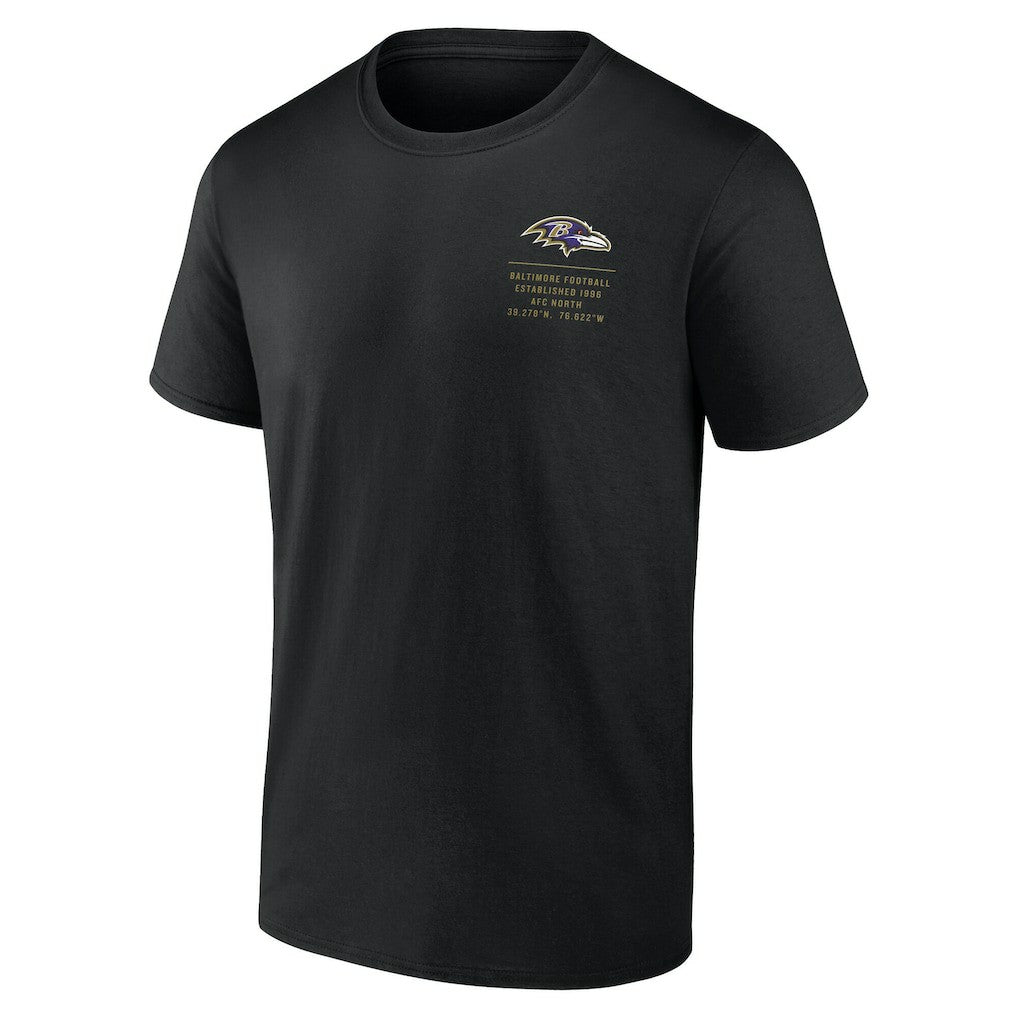 Baltimore Ravens Repeat Stats T-Shirt - Black - Fanatics