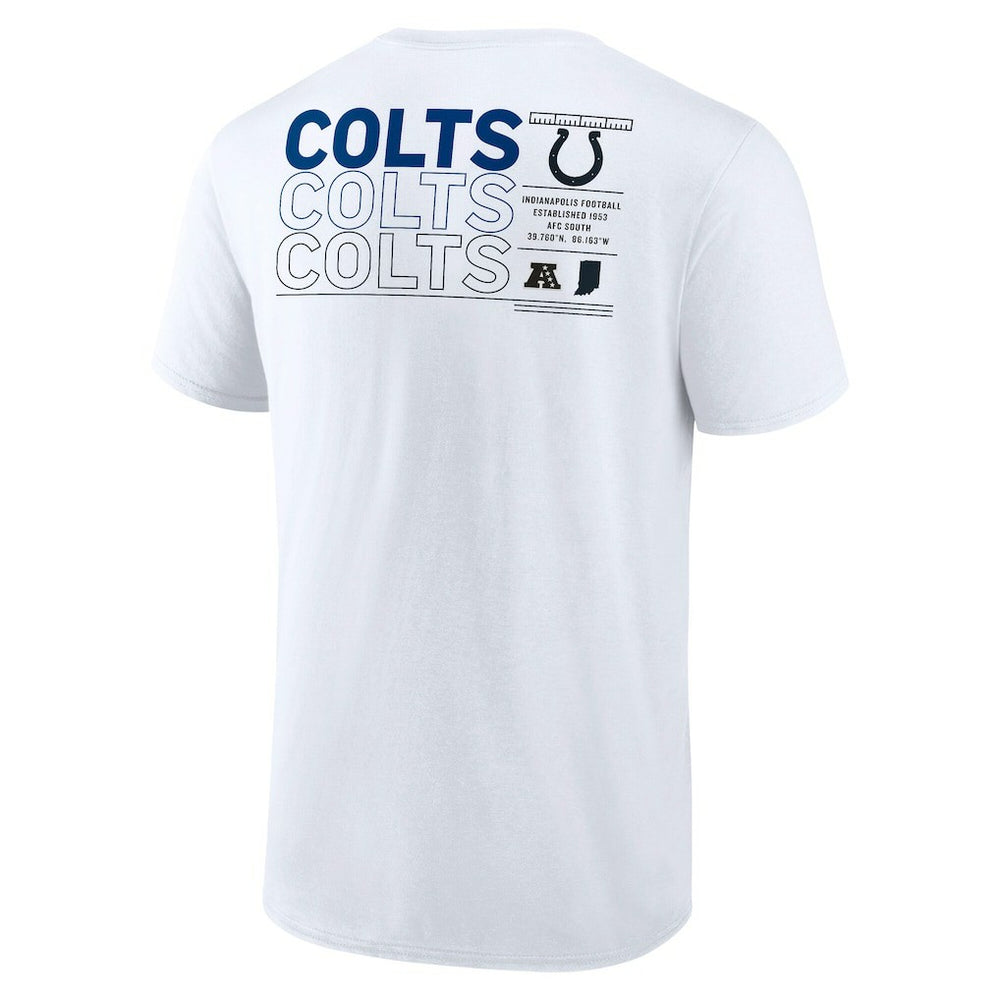 Indianapolis Colts Repeat Stats T-Shirt - White - Fanatics