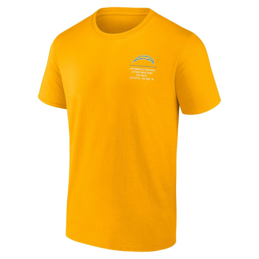 Los Angeles Chargers Repeat Stats T-Shirt - Gold - Fanatics