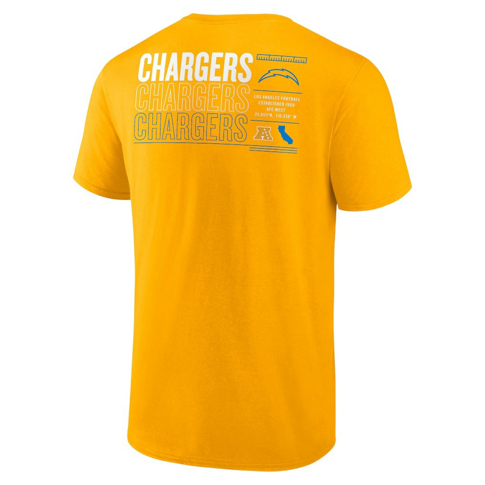 Los Angeles Chargers Repeat Stats T-Shirt - Gold - Fanatics