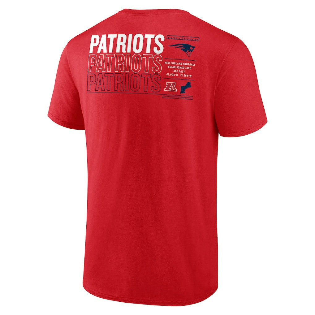 New England Patriots Repeat Stats T-Shirt - Red - Fanatics