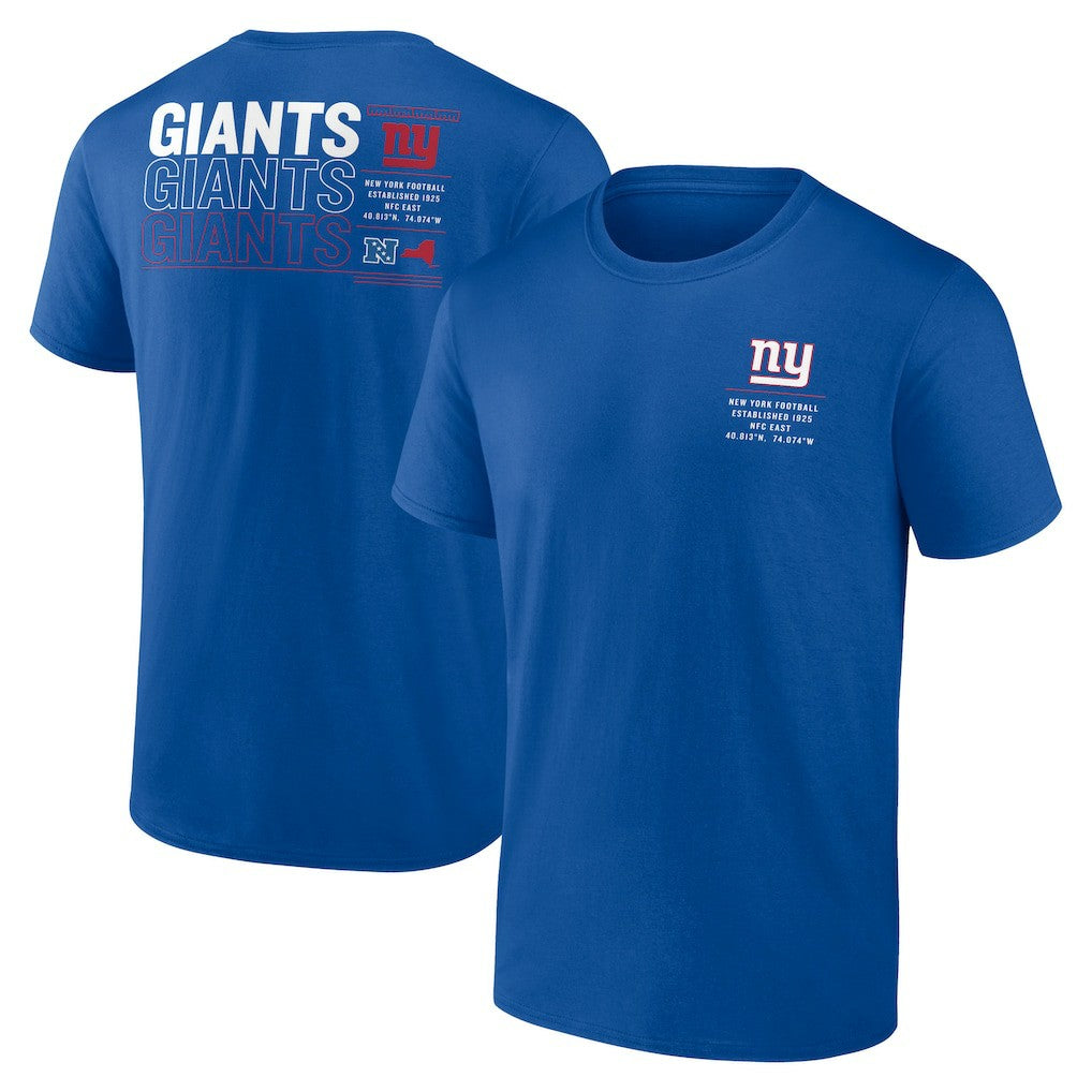 New York Giants Repeat Stats T-Shirt - Royal - Fanatics
