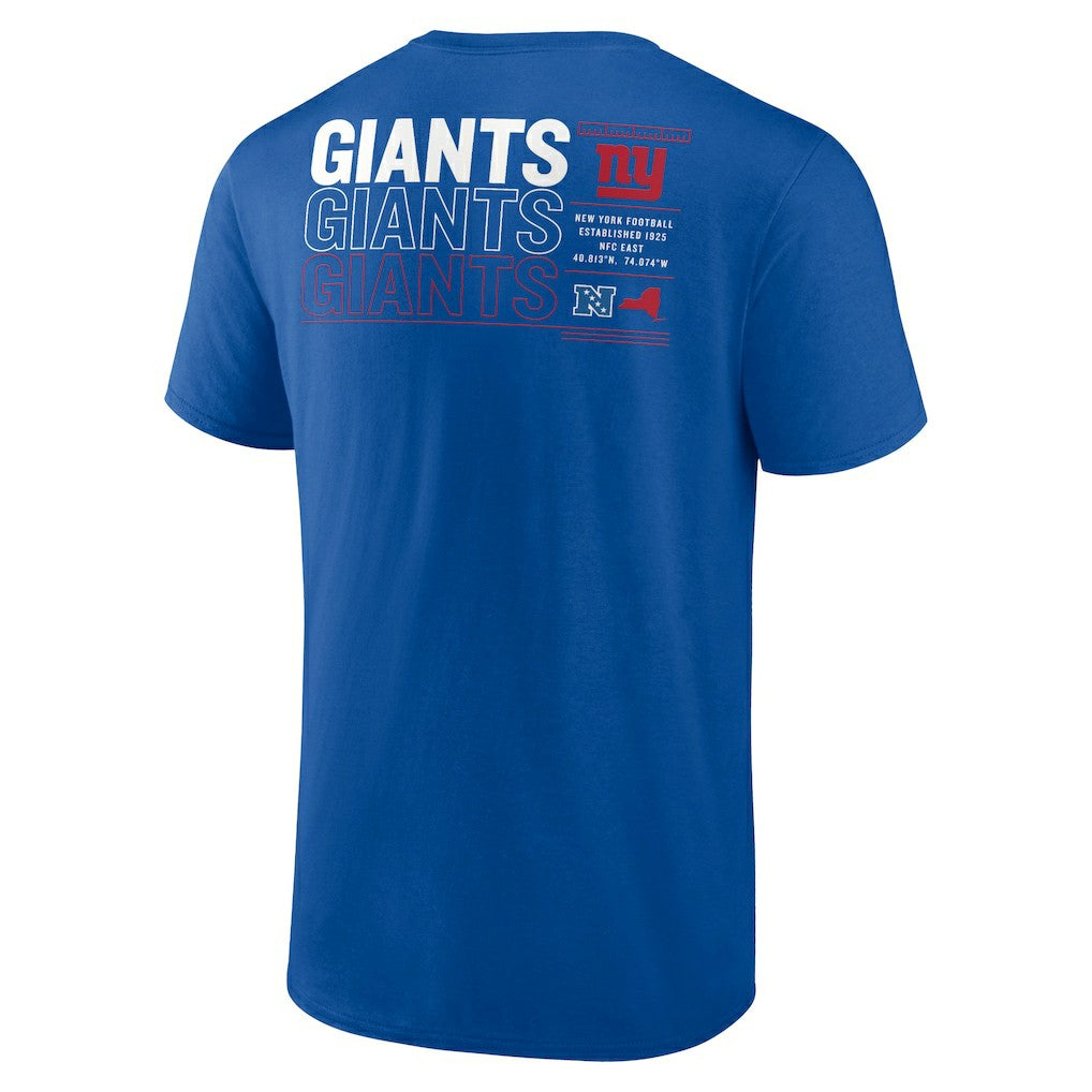 New York Giants Repeat Stats T-Shirt - Royal - Fanatics