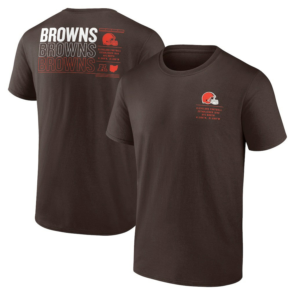 Cleveland Browns Repeat Stats T-Shirt - Brown - Fanatics