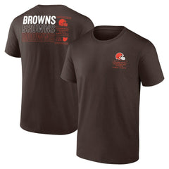 Cleveland Browns Repeat Stats T-Shirt - Brown - Fanatics
