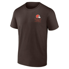 Cleveland Browns Repeat Stats T-Shirt - Brown - Fanatics