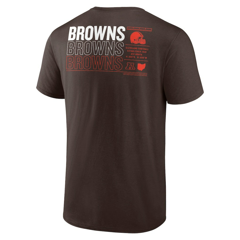 Cleveland Browns Repeat Stats T-Shirt - Brown - Fanatics