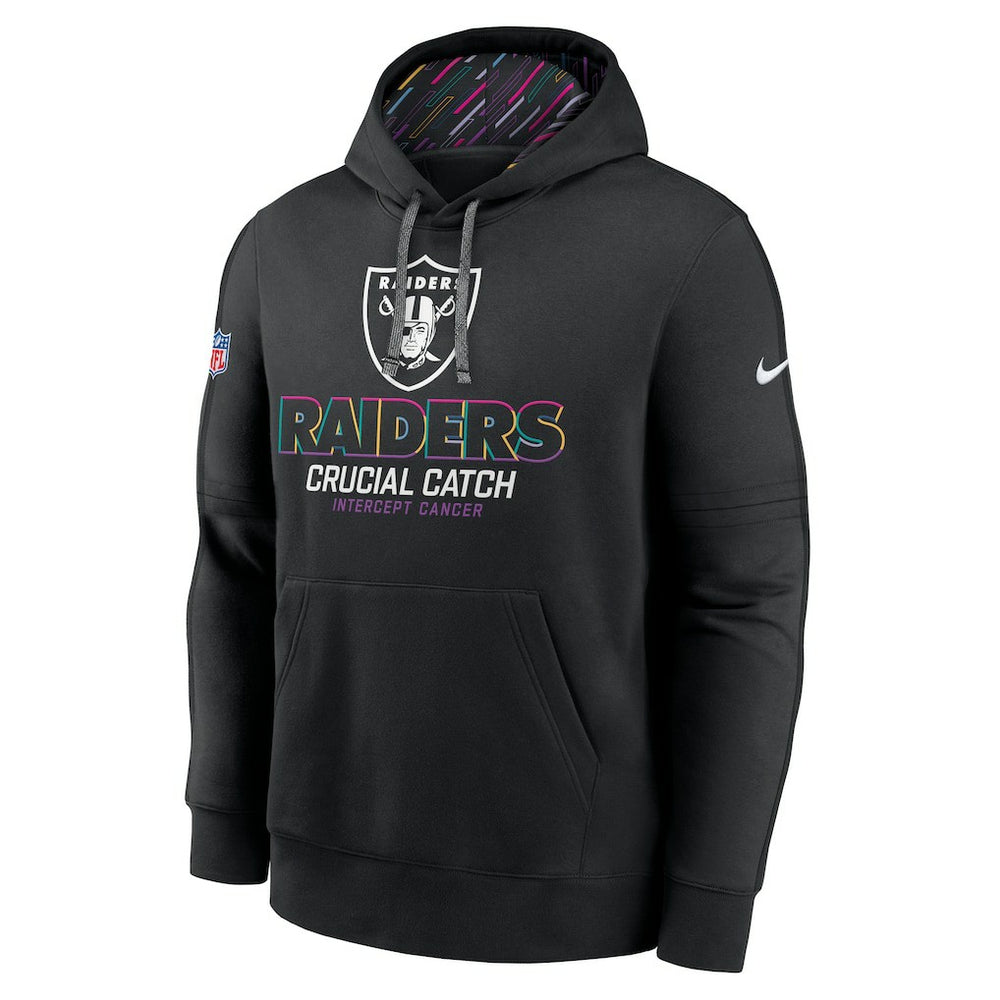 Las Vegas Raiders 2024 NFL Crucial Catch Club Pullover Hoodie - Black - Nike