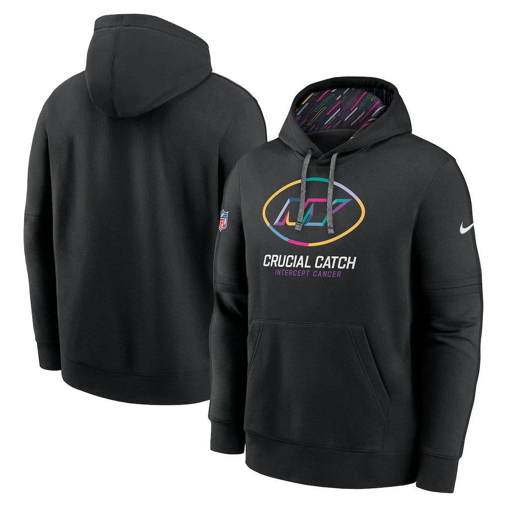 New York Jets 2024 NFL Crucial Catch Club Pullover Hoodie - Black - Nike