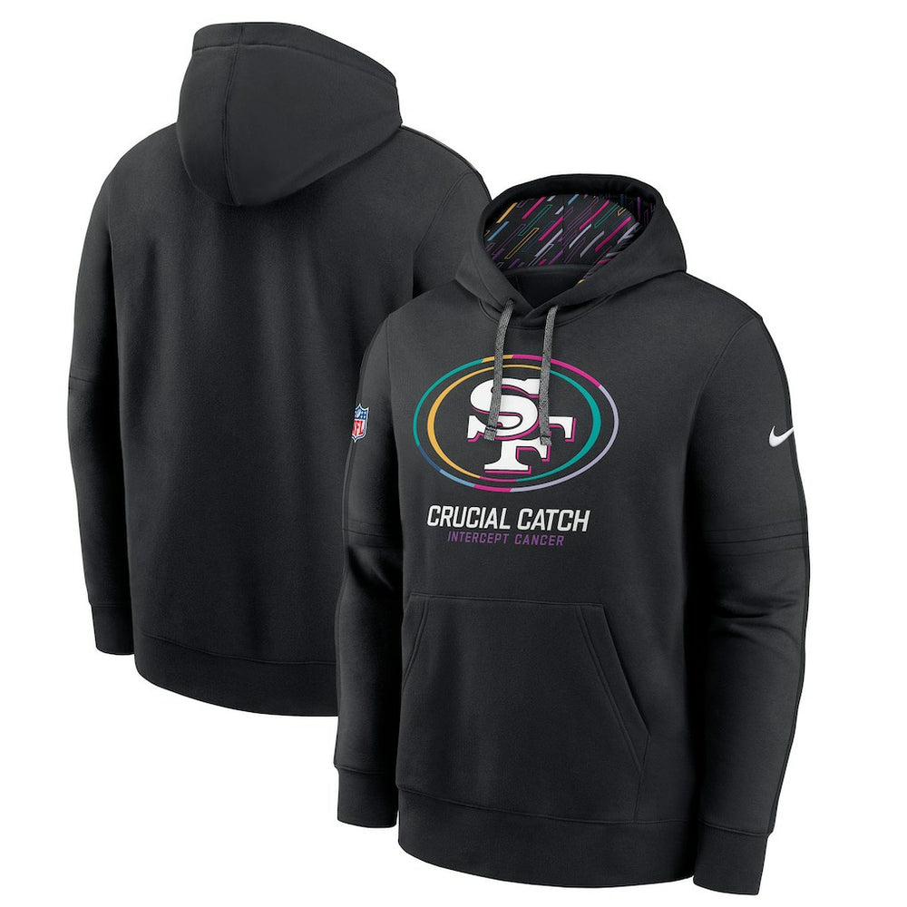 San Francisco 49ers 2024 NFL Crucial Catch Big & Tall Club Pullover Hoodie - Black - Nike