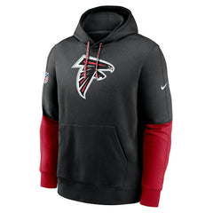Atlanta Falcons 2024 Sideline Club Pullover Hoodie - Black - Nike
