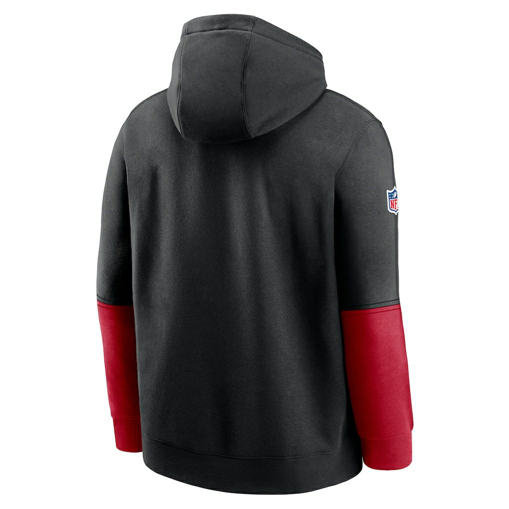 Atlanta Falcons 2024 Sideline Club Pullover Hoodie - Black - Nike